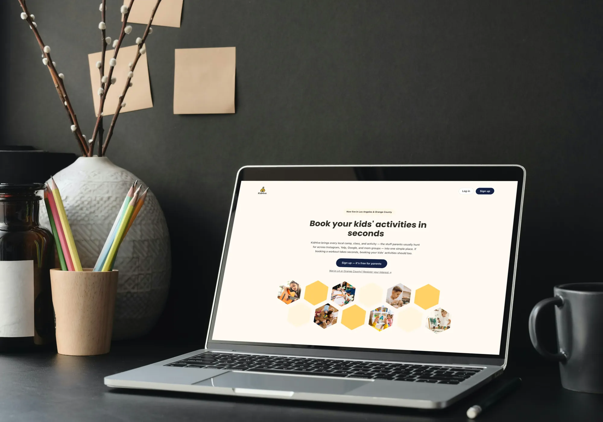 KidHive mockup