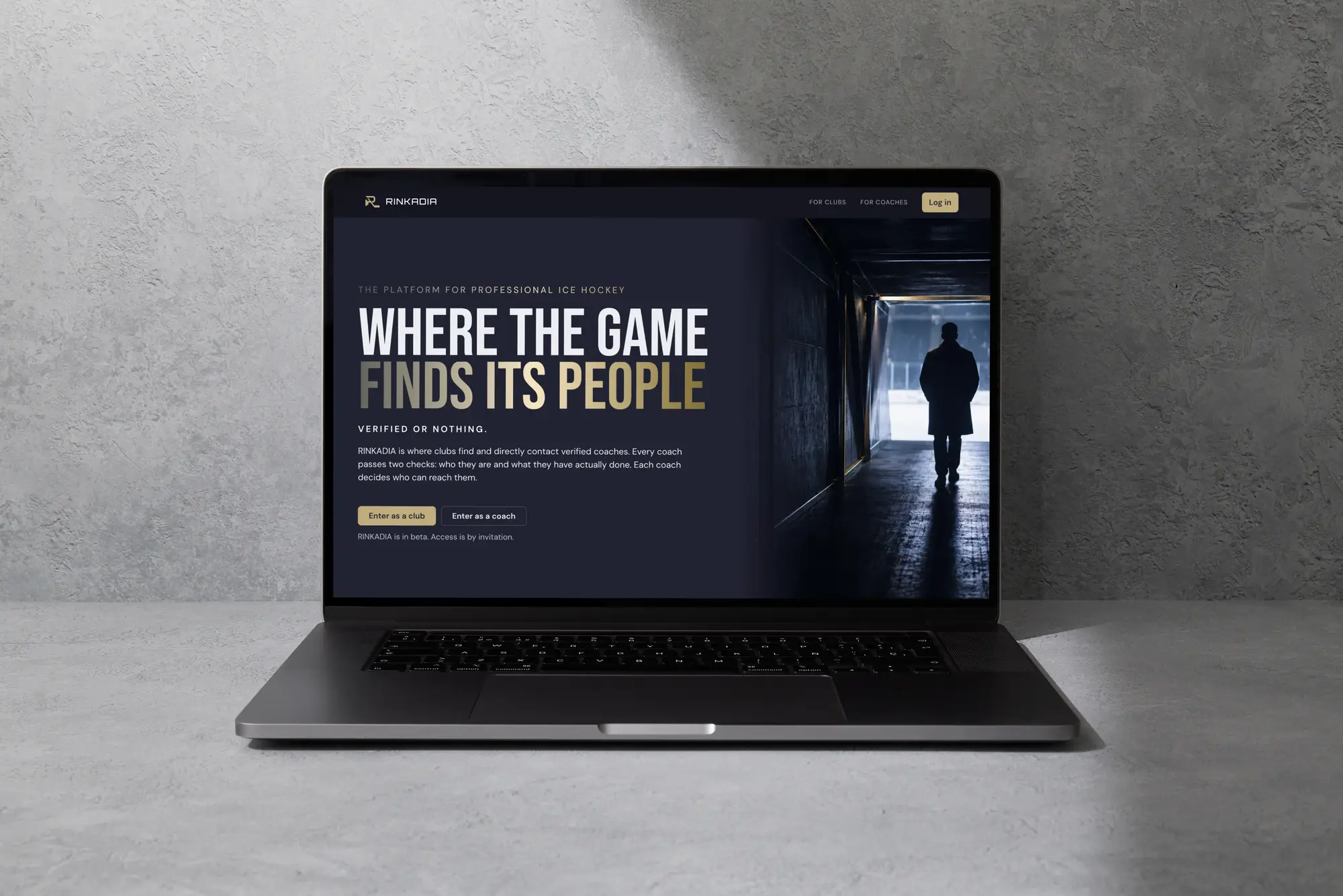 Rinkadia platform mockup