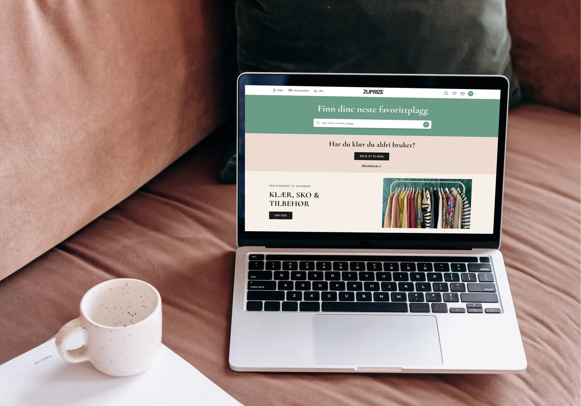 Zuprize platform mockup